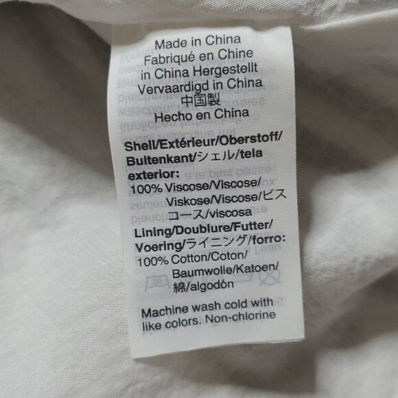 Madewell Gray/White Striped Ruffle Strap Dress - Picture 4 of 6